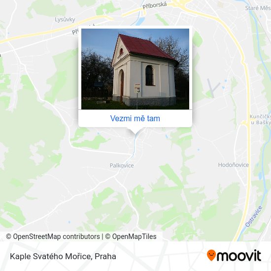 Kaple Svatého Mořice mapa