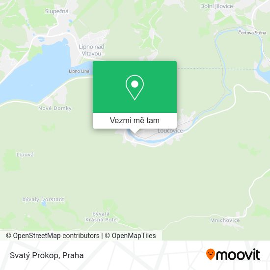 Svatý Prokop mapa