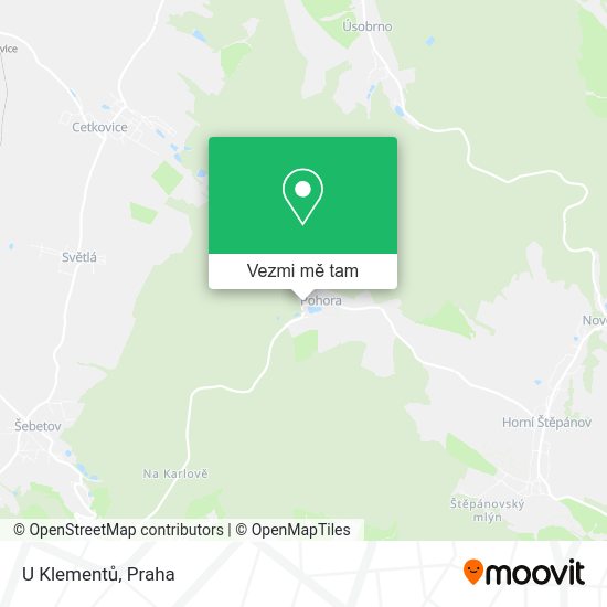 U Klementů mapa