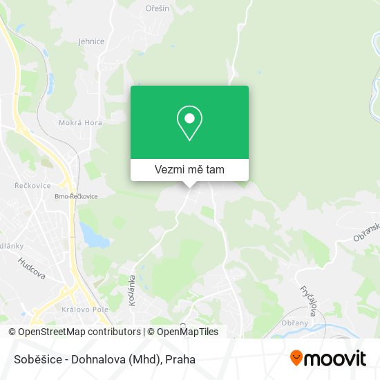 Soběšice - Dohnalova (Mhd) mapa
