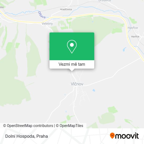 Dolní Hospoda mapa