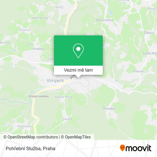 Pohřební Služba mapa