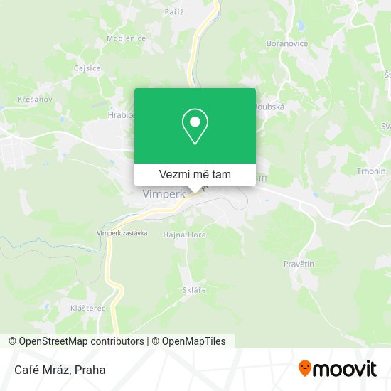 Café Mráz mapa