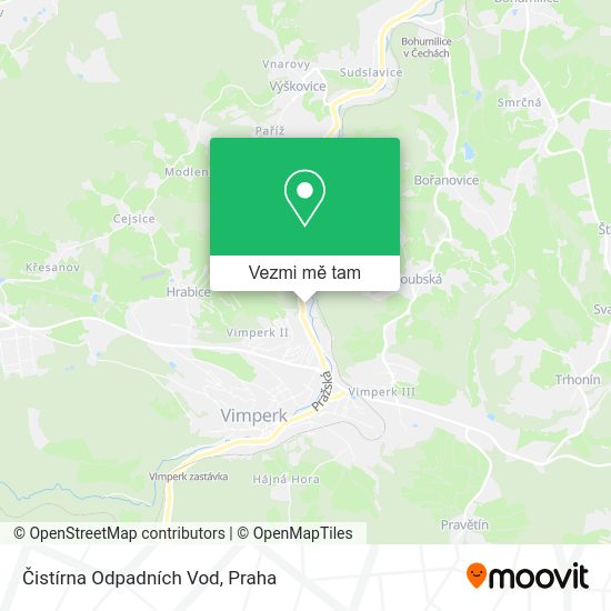 Čistírna Odpadních Vod mapa