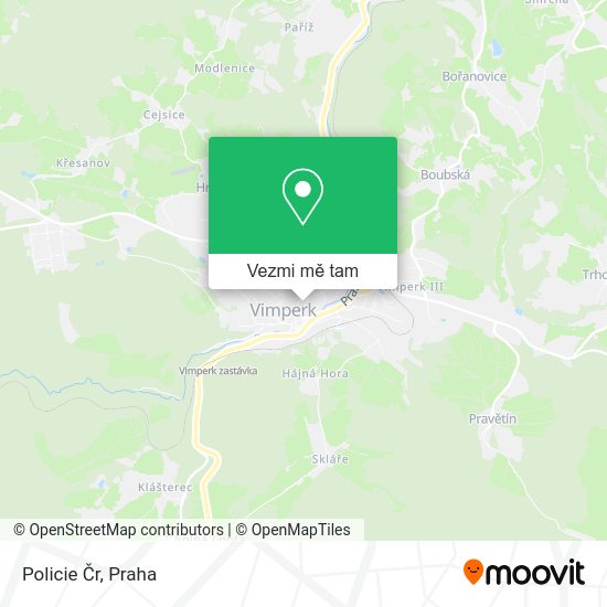 Policie Čr mapa