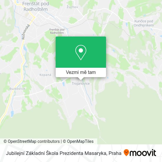 Jubilejní Základní Škola Prezidenta Masaryka mapa