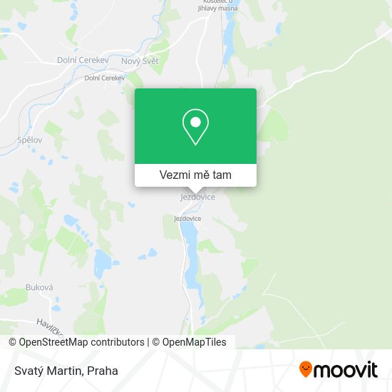 Svatý Martin mapa