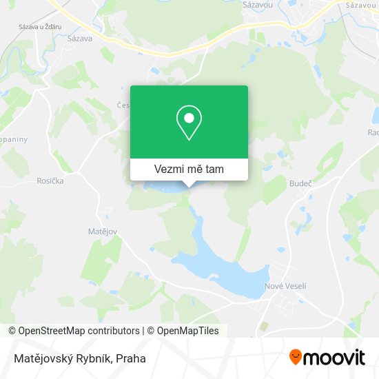 Matějovský Rybník mapa