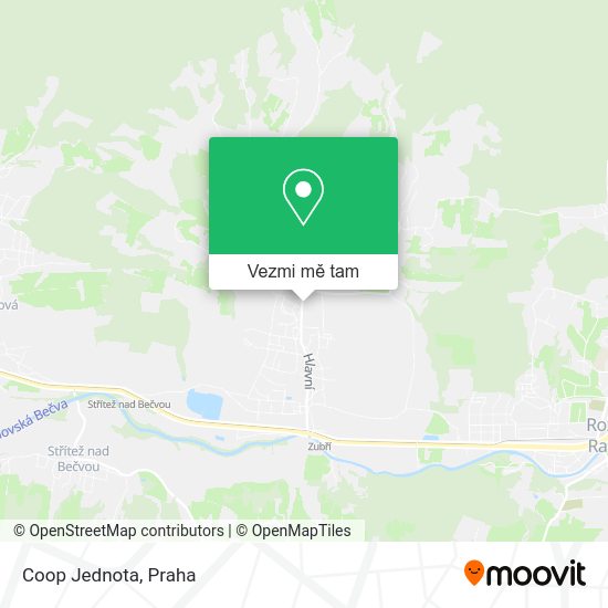 Coop Jednota mapa