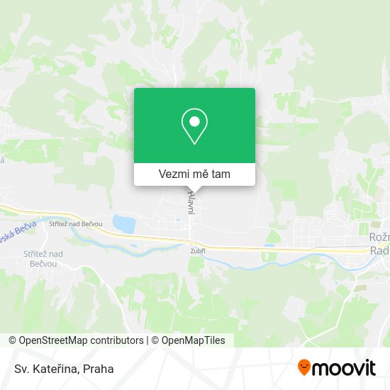 Sv. Kateřina mapa