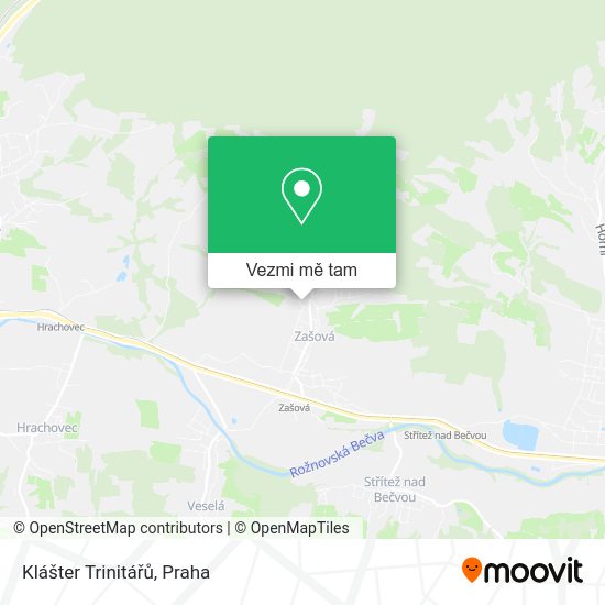 Klášter Trinitářů mapa