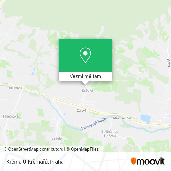 Krčma U Krčmářů mapa