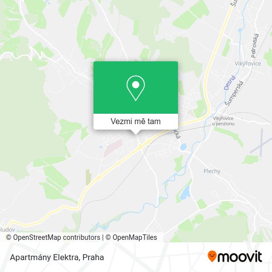 Apartmány Elektra mapa