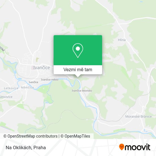 Na Oklikách mapa