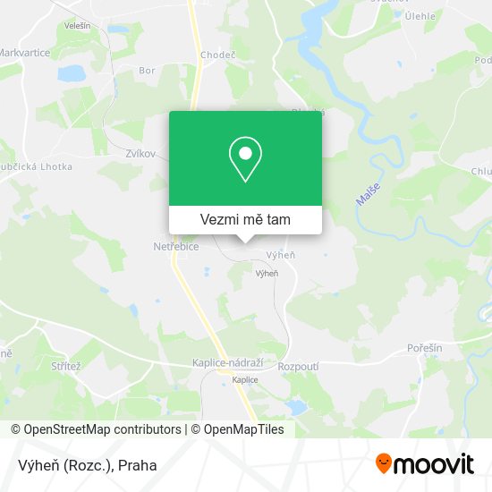 Výheň (Rozc.) mapa