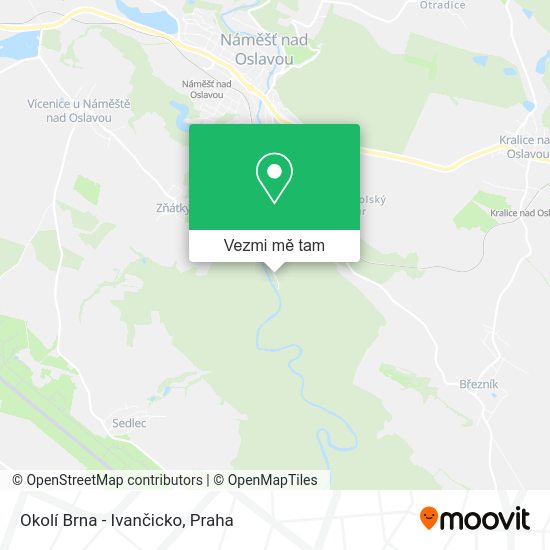 Okolí Brna - Ivančicko mapa
