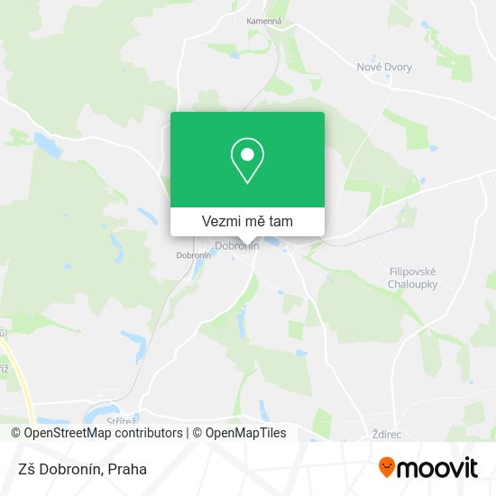 Zš Dobronín mapa