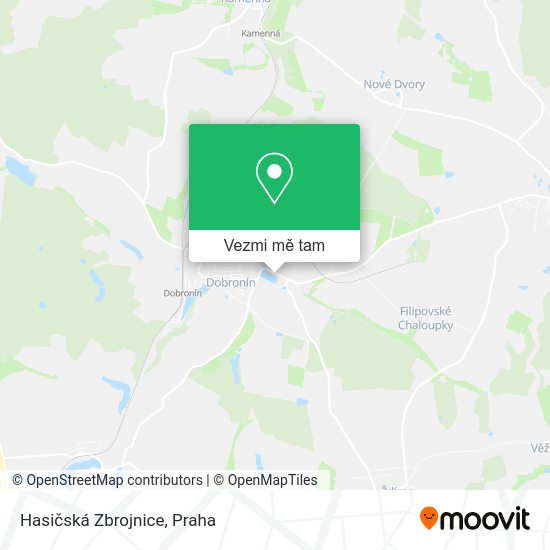 Hasičská Zbrojnice mapa