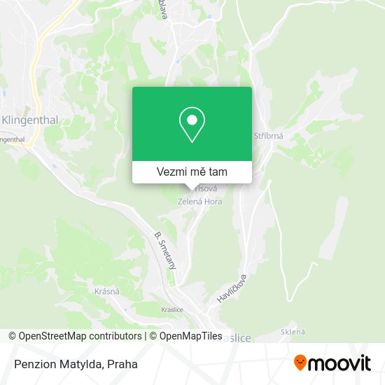 Penzion Matylda mapa