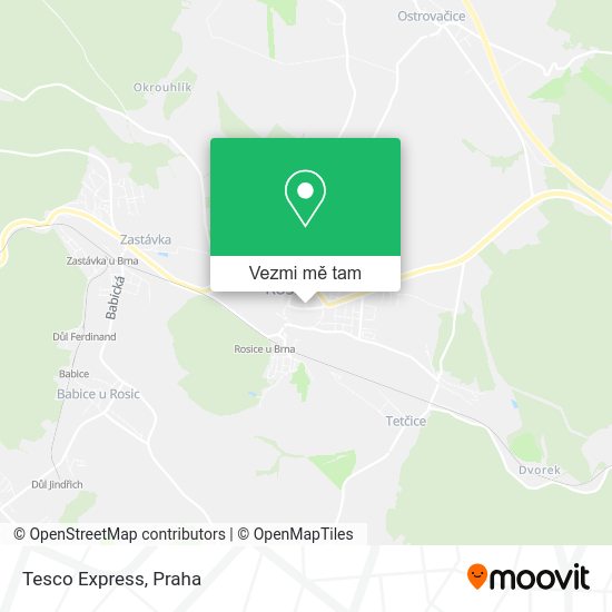 Tesco Express mapa