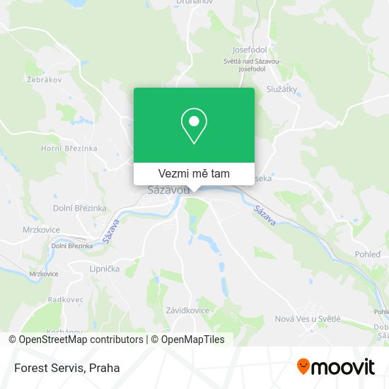 Forest Servis mapa