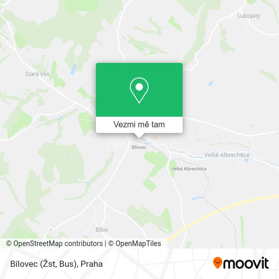 Bílovec (Žst, Bus) mapa
