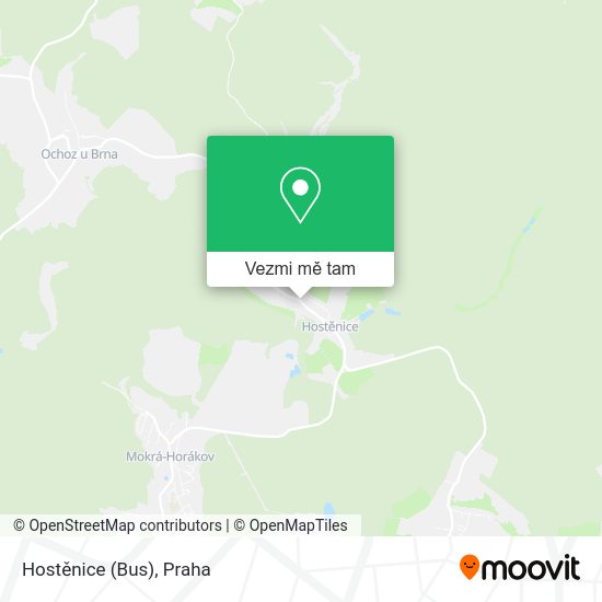 Hostěnice (Bus) mapa