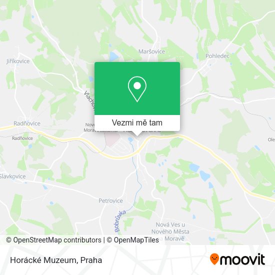 Horácké Muzeum mapa