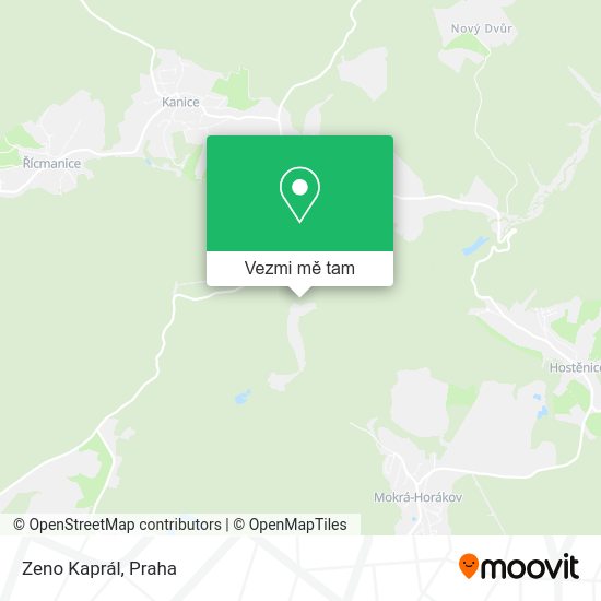 Zeno Kaprál mapa