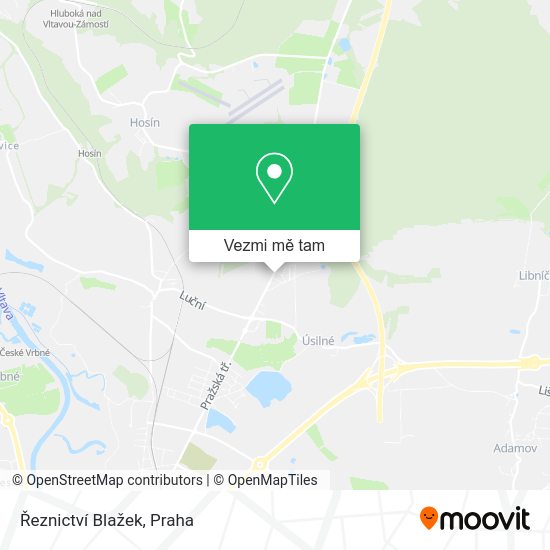 Řeznictví Blažek mapa