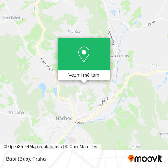 Babí (Bus) mapa