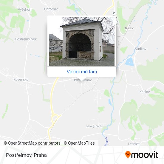 Postřelmov mapa
