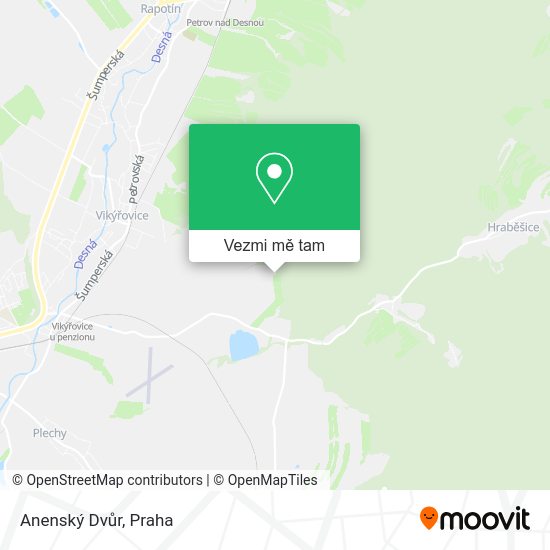 Anenský Dvůr mapa