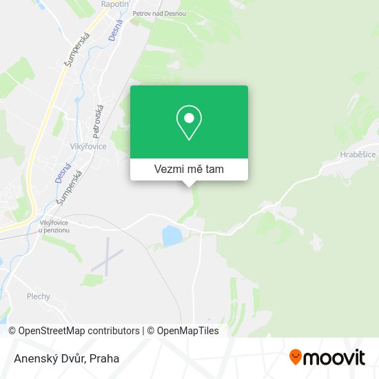 Anenský Dvůr mapa