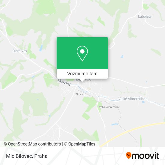 Mic Bílovec mapa