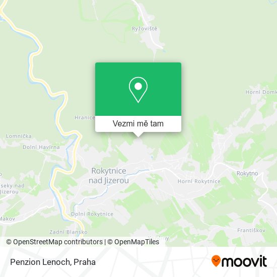 Penzion Lenoch mapa