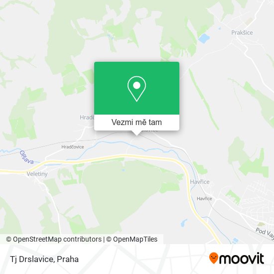 Tj Drslavice mapa