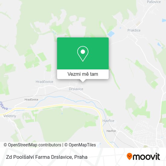 Zd Poolšalví Farma Drslavice mapa