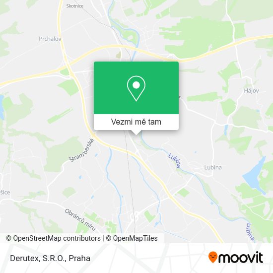 Derutex, S.R.O. mapa