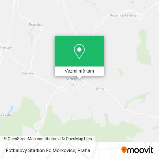 Fotbalový Stadion Fc Morkovice mapa