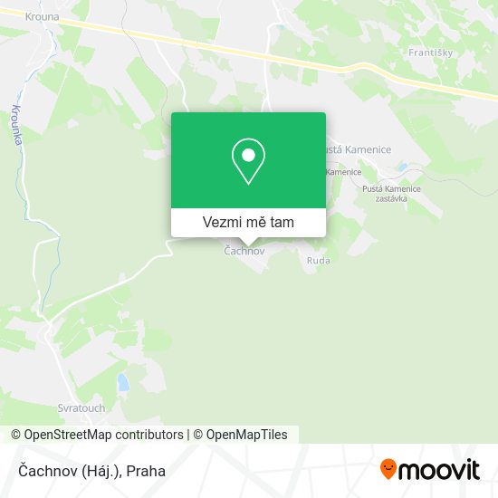Čachnov (Háj.) mapa