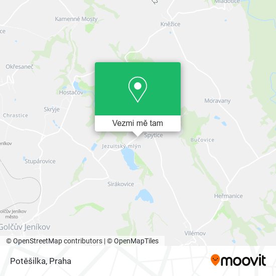 Potěšilka mapa
