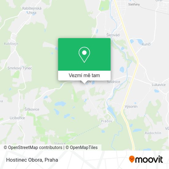 Hostinec Obora mapa
