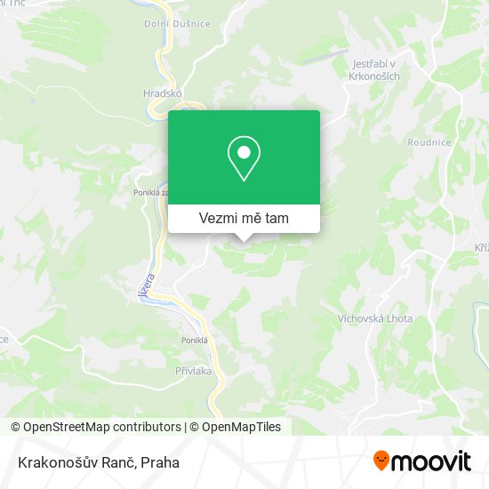 Krakonošův Ranč mapa