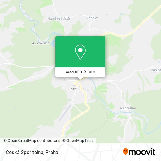 Česká Spořitelna mapa