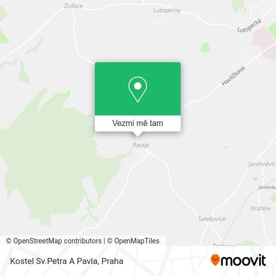 Kostel Sv.Petra A Pavla mapa