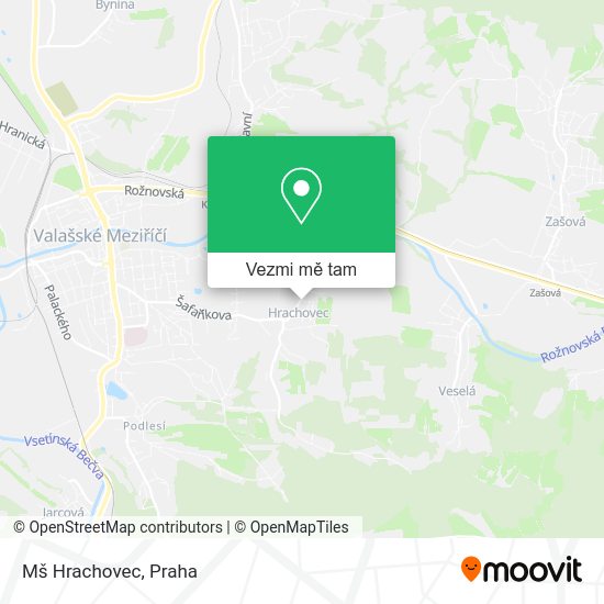 Mš Hrachovec mapa