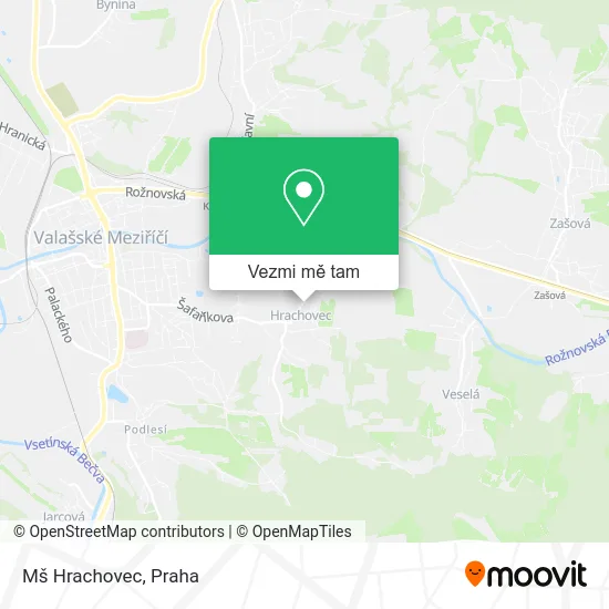 Mš Hrachovec mapa