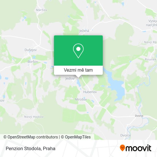 Penzion Stodola mapa