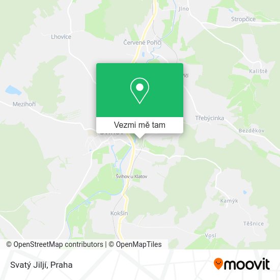 Svatý Jiljí mapa